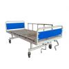 Manual double-rocker care bed
