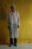 disposable non woven pp lab coat