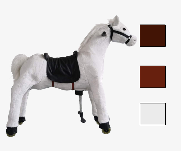 plush horse riding toy
