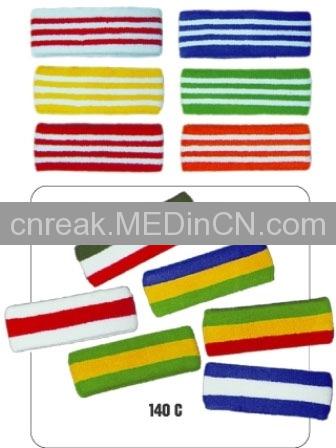 Sport headband (striped colour) Offered By Jiangsu Reak Healthy ...